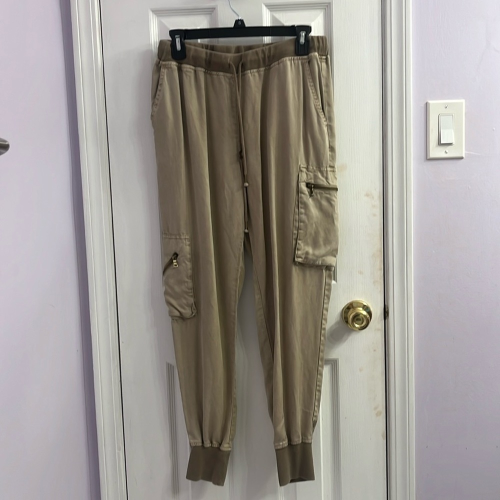 Young Fabulous and Broke Brown Cargo Sweatpants size small